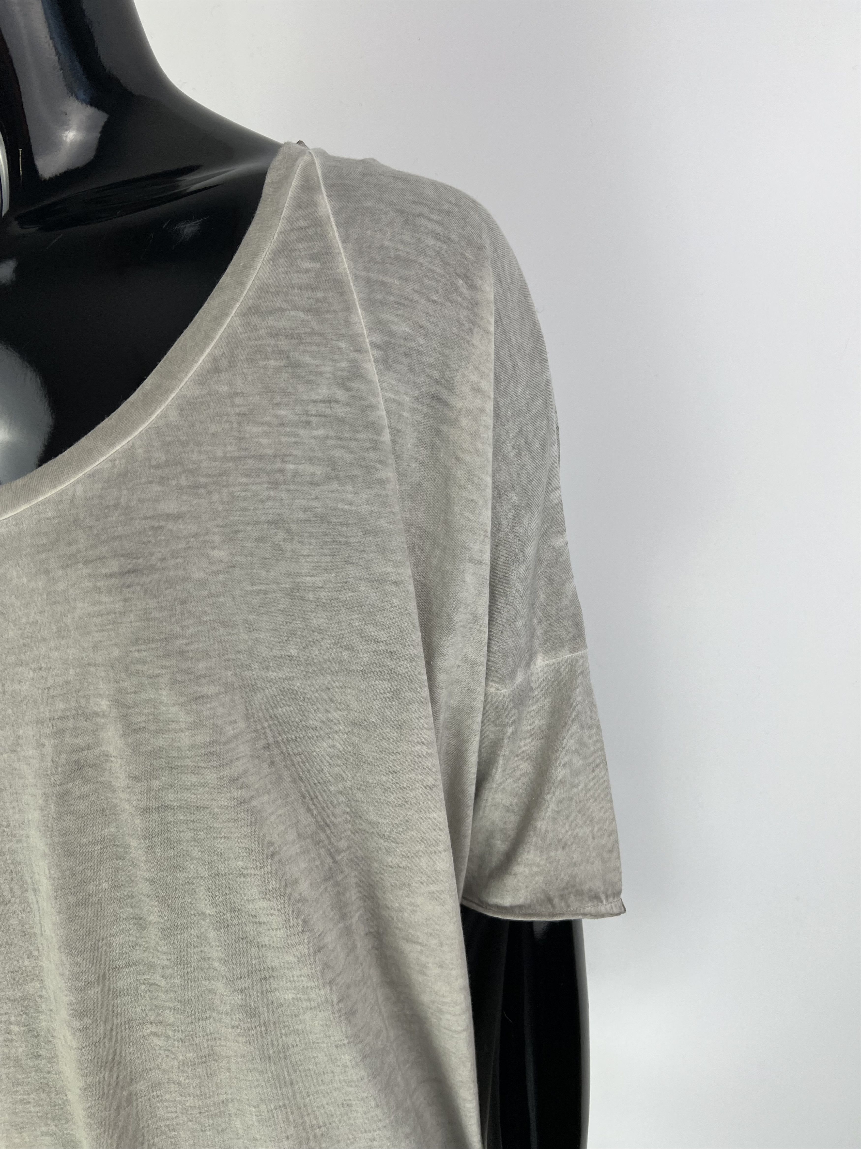 MAJESTIC FILATURES Majestic Filatures Gray Cotton T Shirt Dress Size 1 Size S / US 4 / IT 40 - 4 Thumbnail
