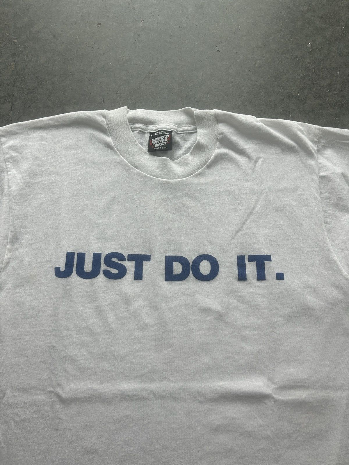 4GSELLER × Unsound Rags × Vintage Vintage 90s Screen Stars Just Do It Tee Size US L / EU 52-54 / 3 - 1 Thumbnail