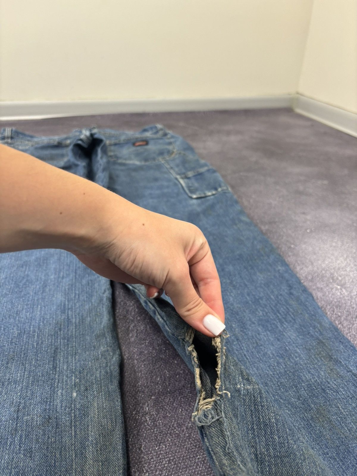 Dickies Vintage Dickies Workwear USA Blue Utility Work Denim Jeans Size US 36 / EU 52 - 5 Thumbnail