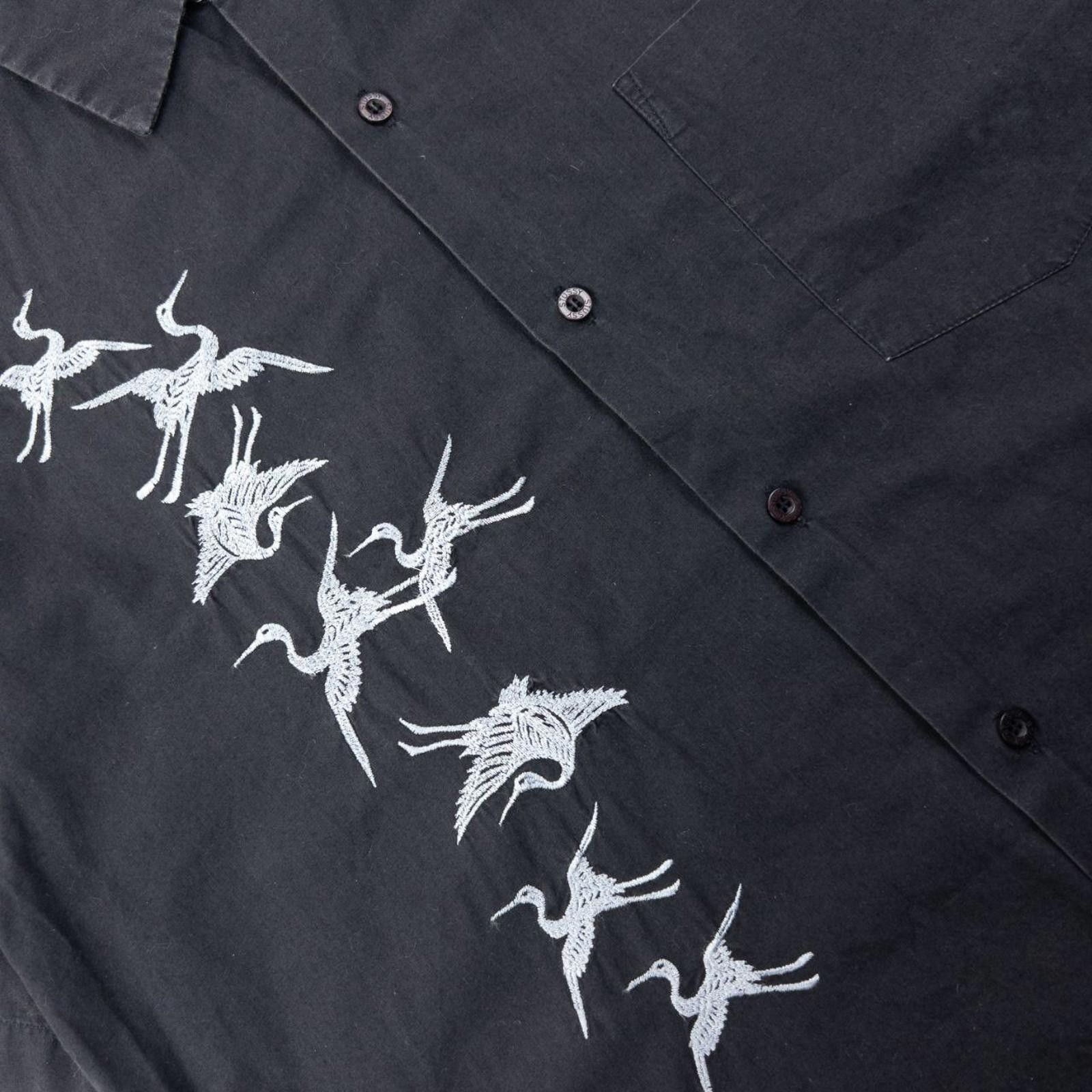 Stussy Vintage 2000s Stussy Crane Short Sleeve Button Up Shirt L Size US L / EU 52-54 / 3 - 5 Thumbnail