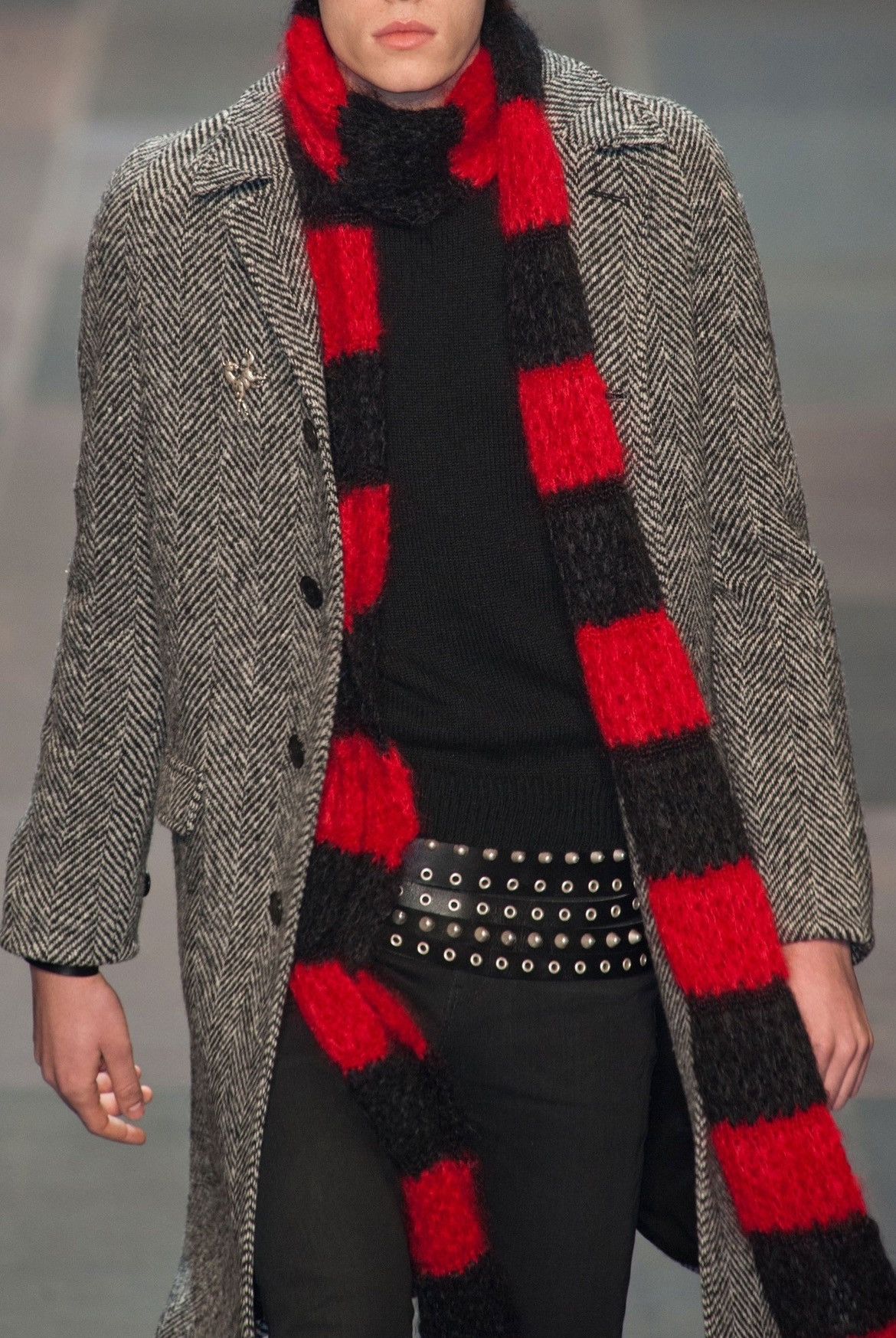 Hedi Slimane × Saint Laurent Paris 13FW Herringbone Coat sz50 Size US M / EU 48-50 / 2 - 7 Thumbnail