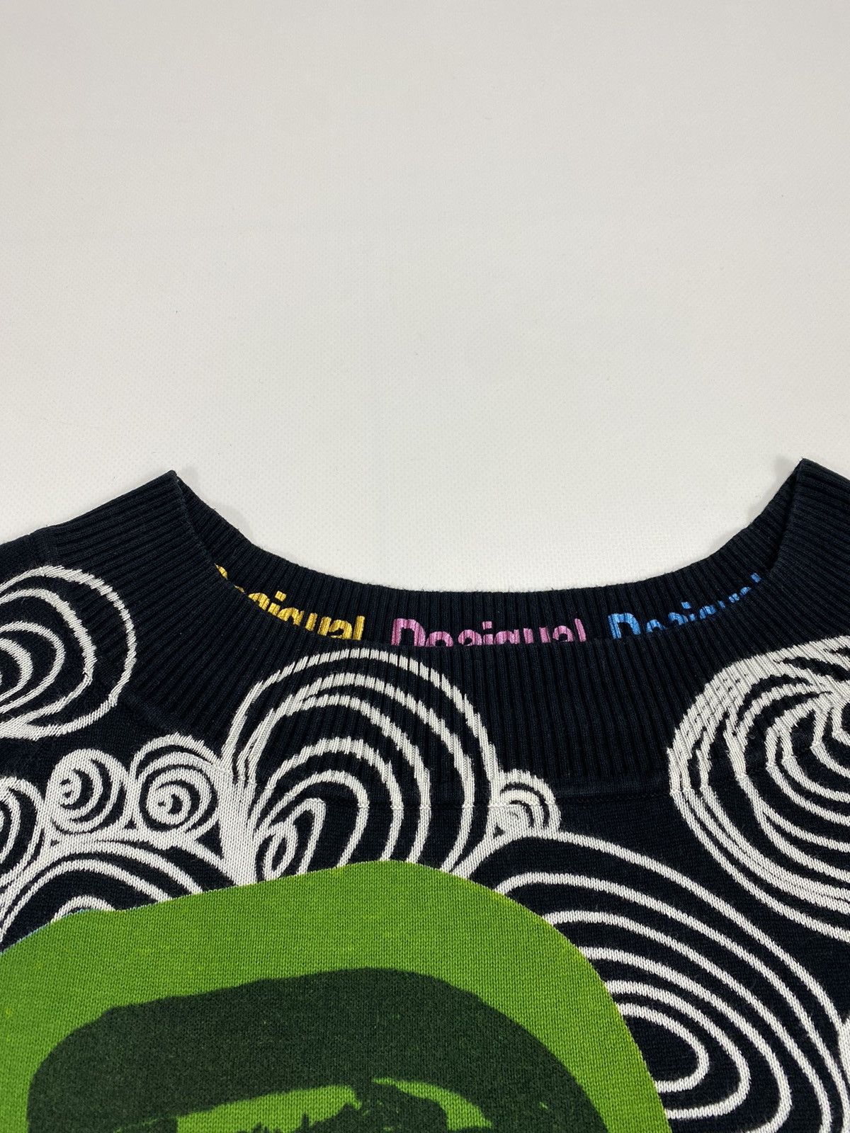 Desigual 🔥LASTDROP🔥 Y2K Desigual Wide Collar Psychedelic Fitted Size M / US 6-8 / IT 42-44 - 7 Thumbnail