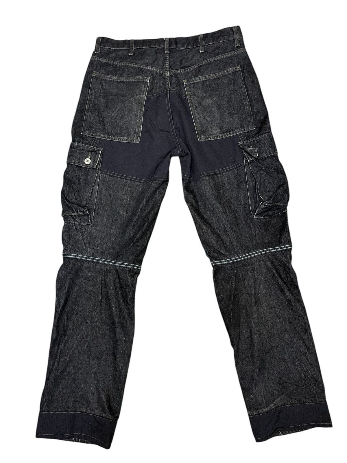 Hiroshi Fujiwara Hectic Denim Rocstar Garment Cargo Pants Size US 35 - 2 Thumbnail