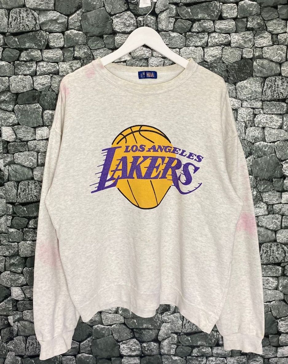 NBA Vintage 90s NBA Lakers Sweatshirt Size US L / EU 52-54 / 3 - 2 Thumbnail