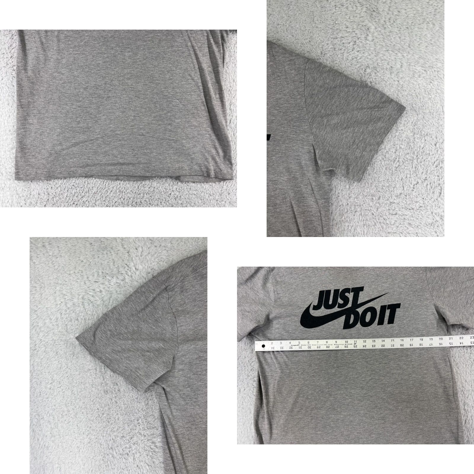 Nike Nike Men’s Gray Logo Graphic Short Sleeve T-Shirt 100% Cotton Crew Neck Sports Activewear Regular Size Large Size US L / EU 52-54 / 3 - 8 Thumbnail