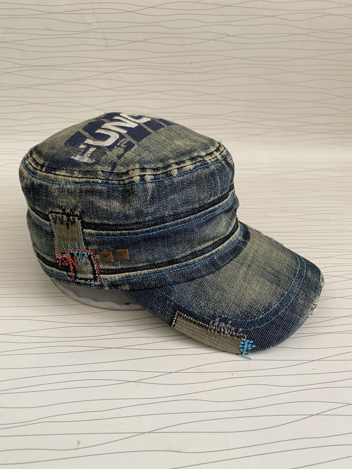 If Six Was Nine EXR Function Distressed Avant Garde Patrol Cap Size ONE SIZE - 10 Thumbnail