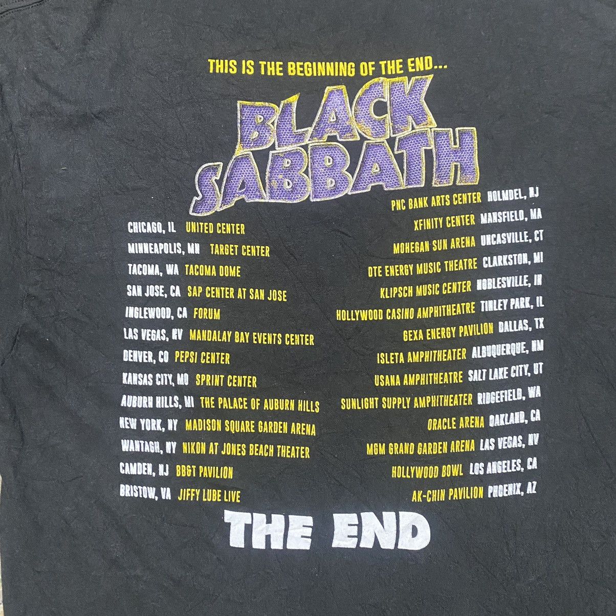 Black Sabbath ©️2016 Black Sabbath Tour Shirt The End Ozzy Osbourne Size US XL / EU 56 / 4 - 4 Thumbnail
