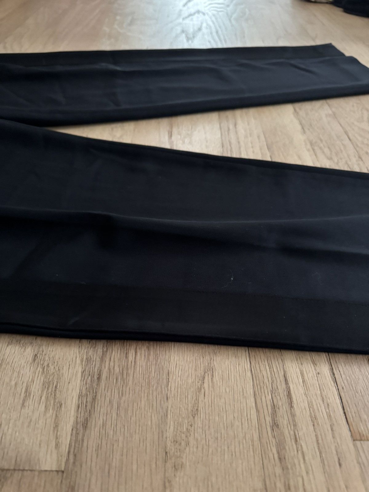 Wales Bonner Wales Bonner Black Silk Side Stripe Trousers Size 48R - 3 Thumbnail