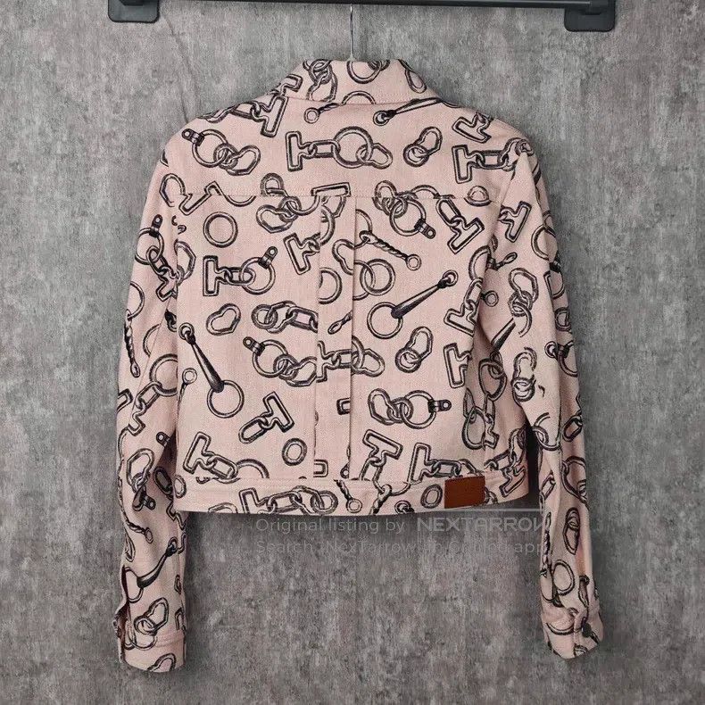 Hermes Hermes Pink denim jacket Size S / US 4 / IT 40 - 3 Thumbnail
