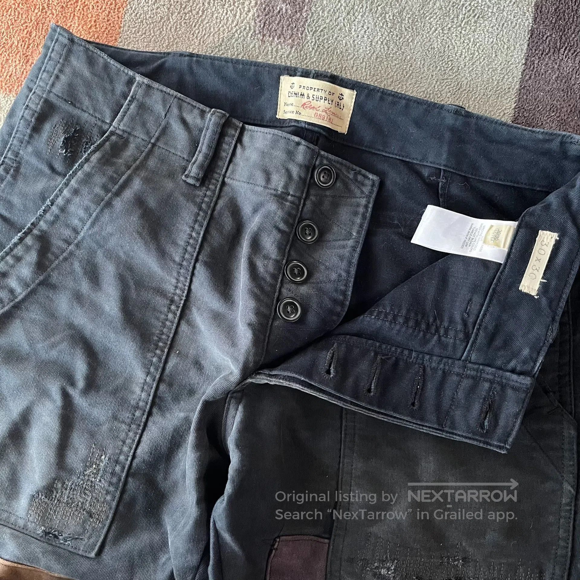 Denim & Supply Ralph Lauren Ralph Lauren DS Denim Supply Patch Military Pants. Size US 30 / EU 46 - 7 Thumbnail
