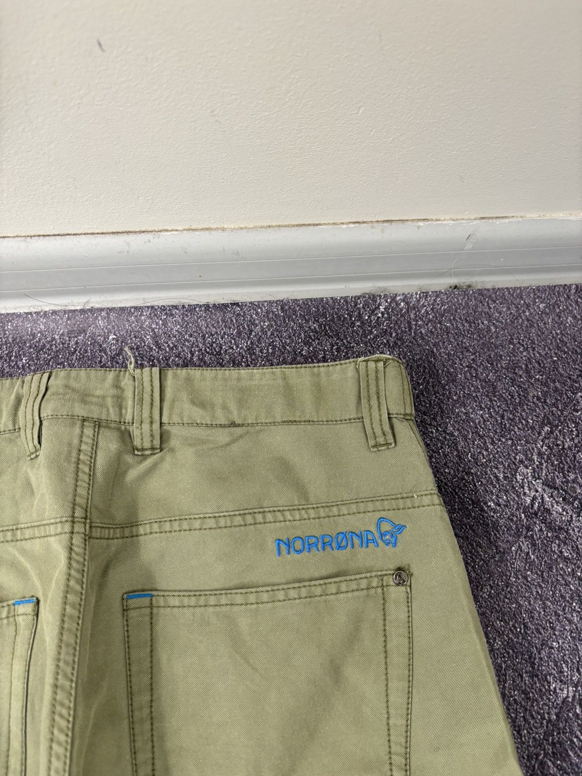 Norrona Norrona Men’s Falketind Olive Green Outdoor Cotton Shorts Size US 30 / EU 46 - 21 Thumbnail