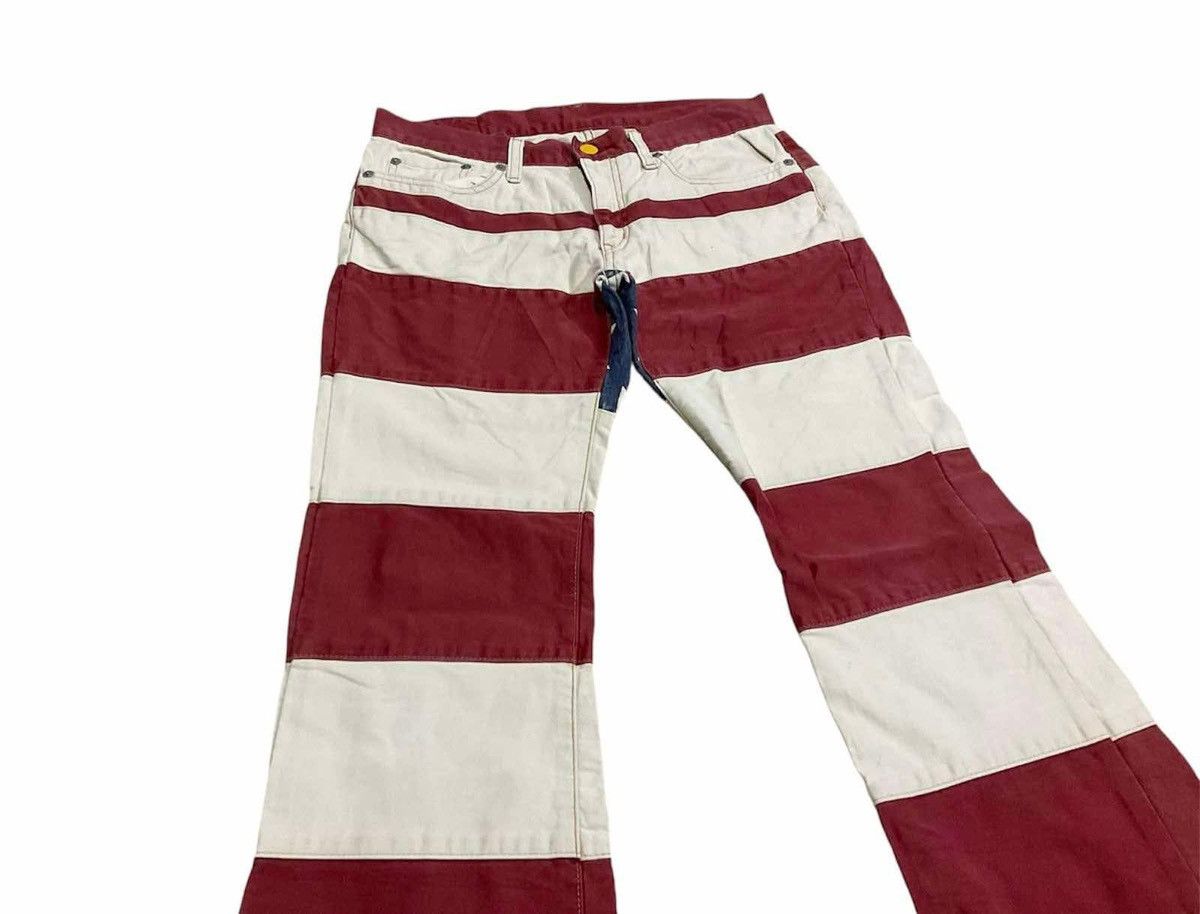 Hysteric Glamour 🔥Y2K Archived Hysteric Glamour Hagi Flared Denim USA Flag Size US 30 / EU 46 - 2 Thumbnail