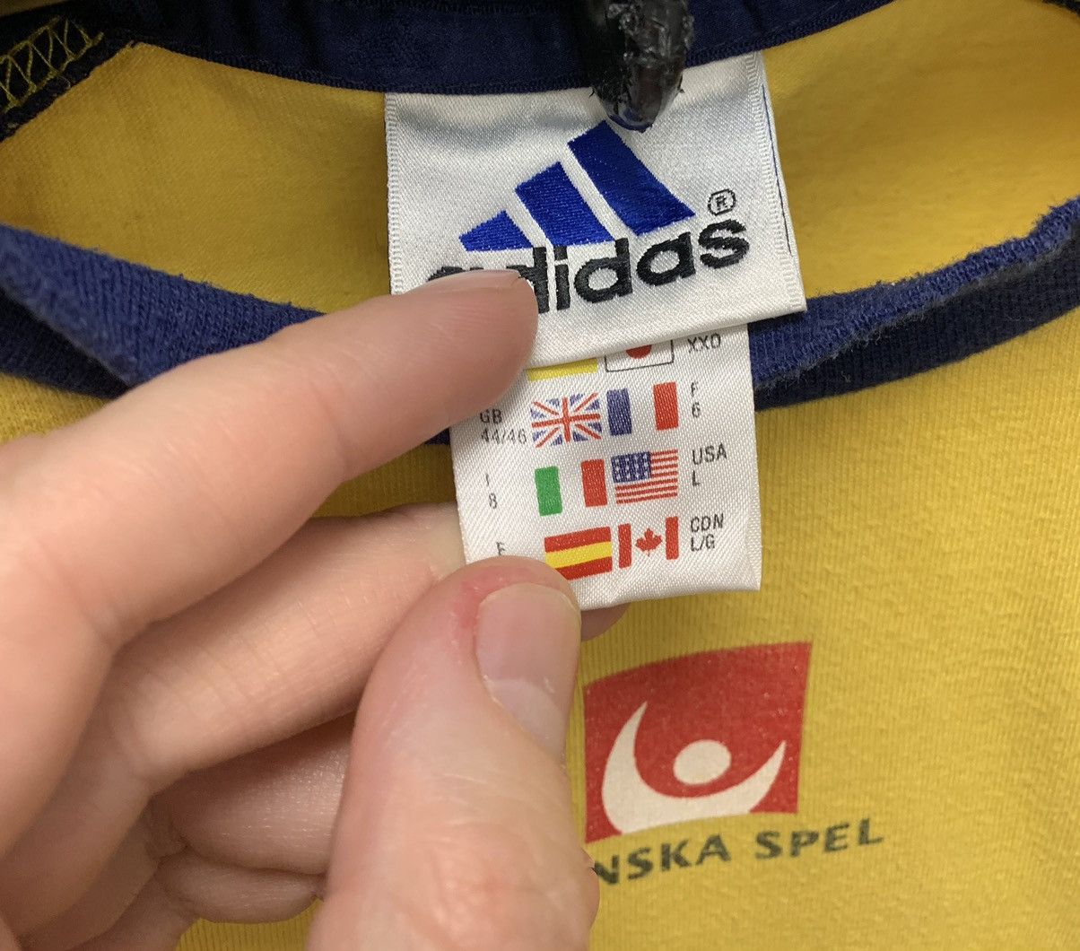 Adidas Adidas vintage soccer jersey Sweden svenska spel L as Size US L / EU 52-54 / 3 - 5 Thumbnail