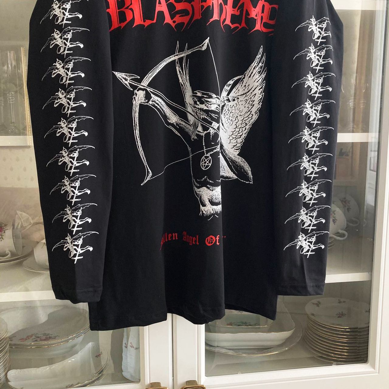 Band Tees Longsleeve Blasphemy - Fallen Angel of Doom / black metal Size US L / EU 52-54 / 3 - 3 Thumbnail