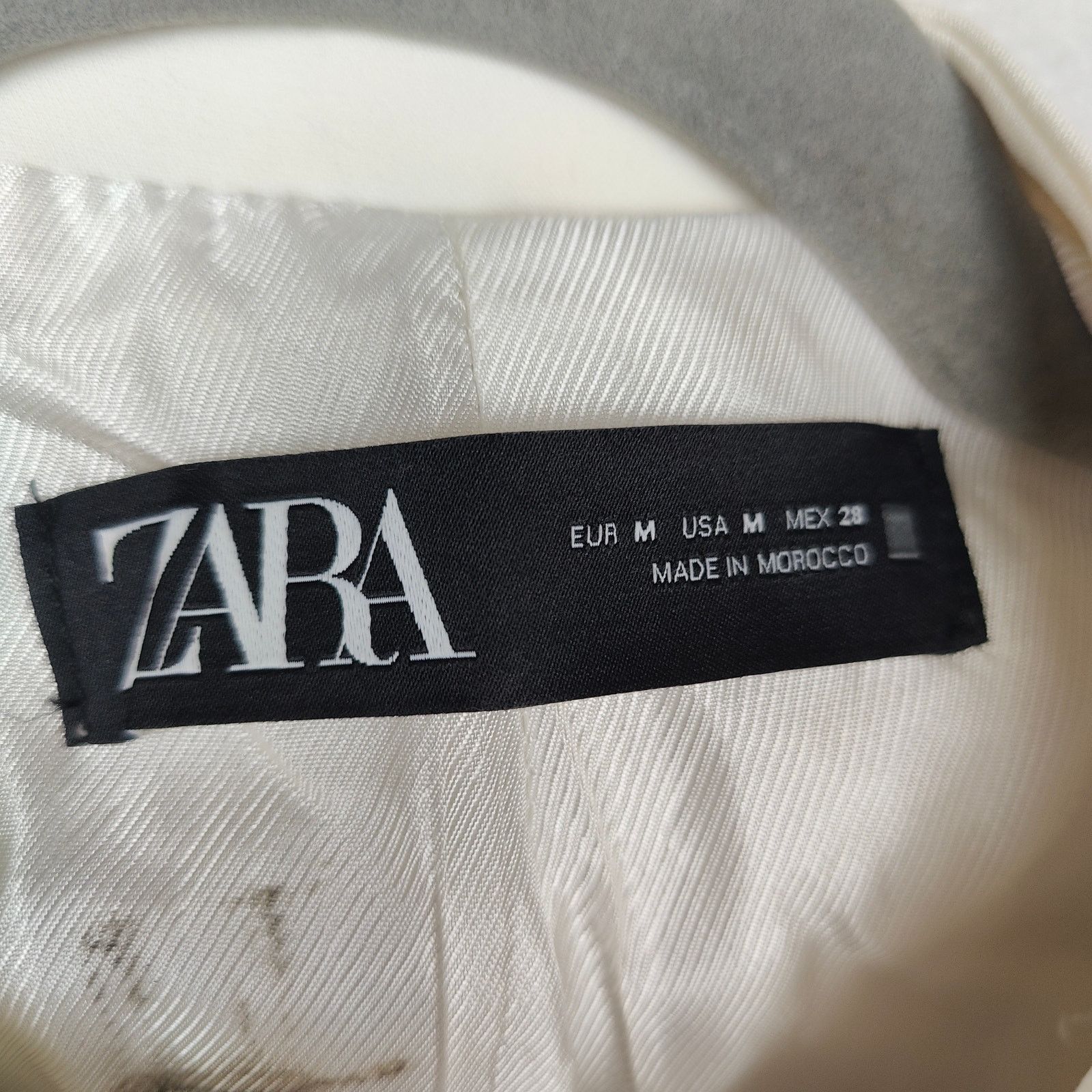 Zara Zara Textured Combo Jacket Womens Medium White Gold Tweed Size M / US 6-8 / IT 42-44 - 7 Thumbnail