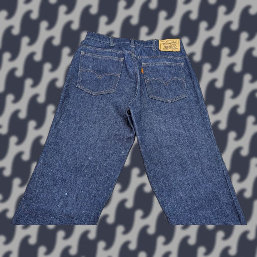Levi's VINTAGE Levi's 630 Jeans Mens W31 L26.5 Blue Denim Mid Rise Orange Tab Straight 80s rarity Men Blue Jeans Size US 31 - 1 Thumbnail