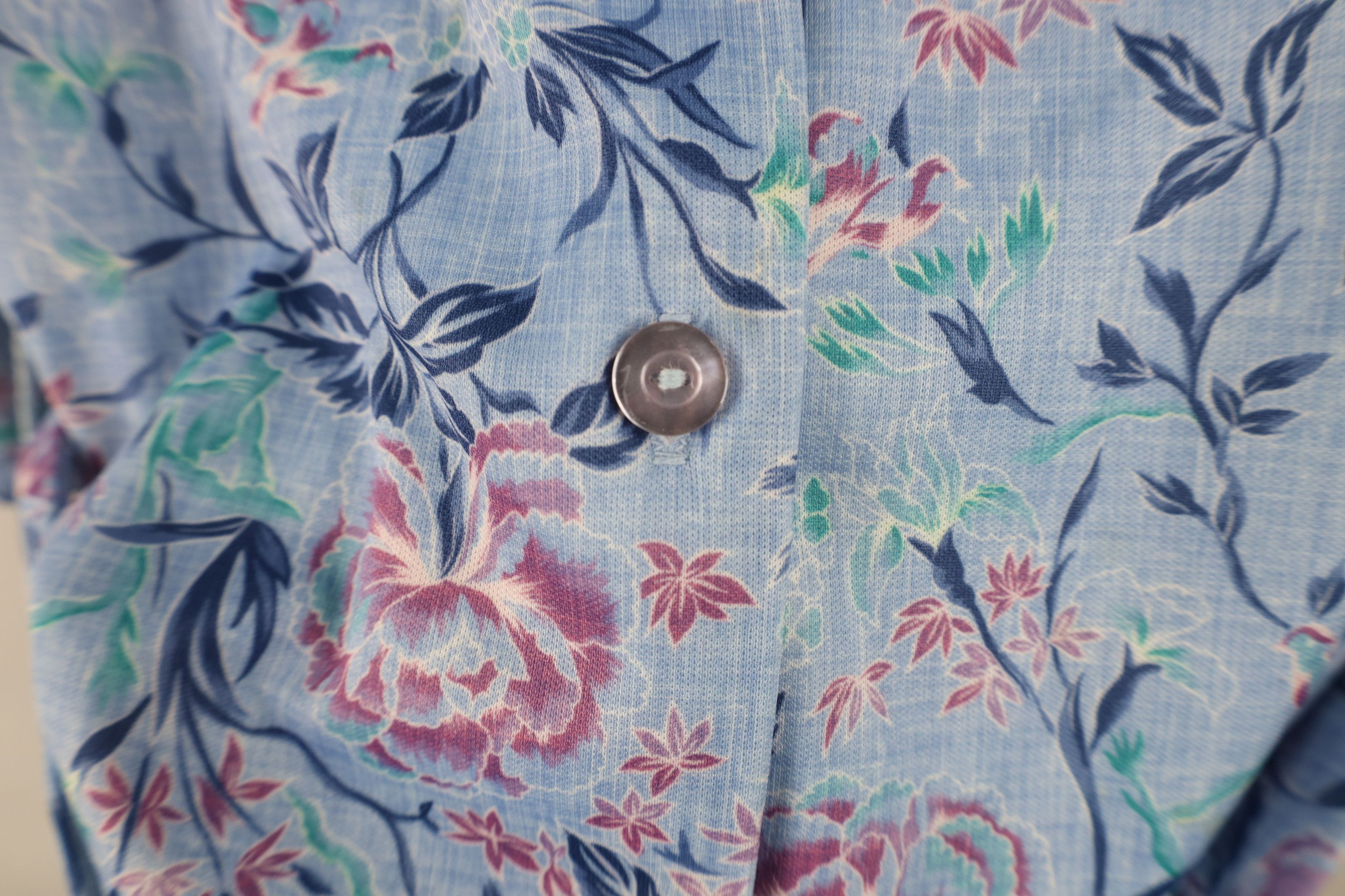 Vintage Vintage 70s Streetwear Flower Knit Button Shirt Polyester Size M / US 6-8 / IT 42-44 - 8 Thumbnail
