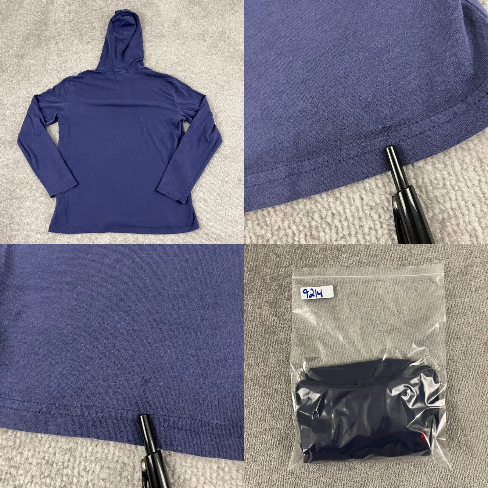 Polo Ralph Lauren POLO RALPH LAUREN Hoodie Mens Medium Blue Lightweight Pullover Jacket Small Pony Size US M / EU 48-50 / 2 - 8 Thumbnail