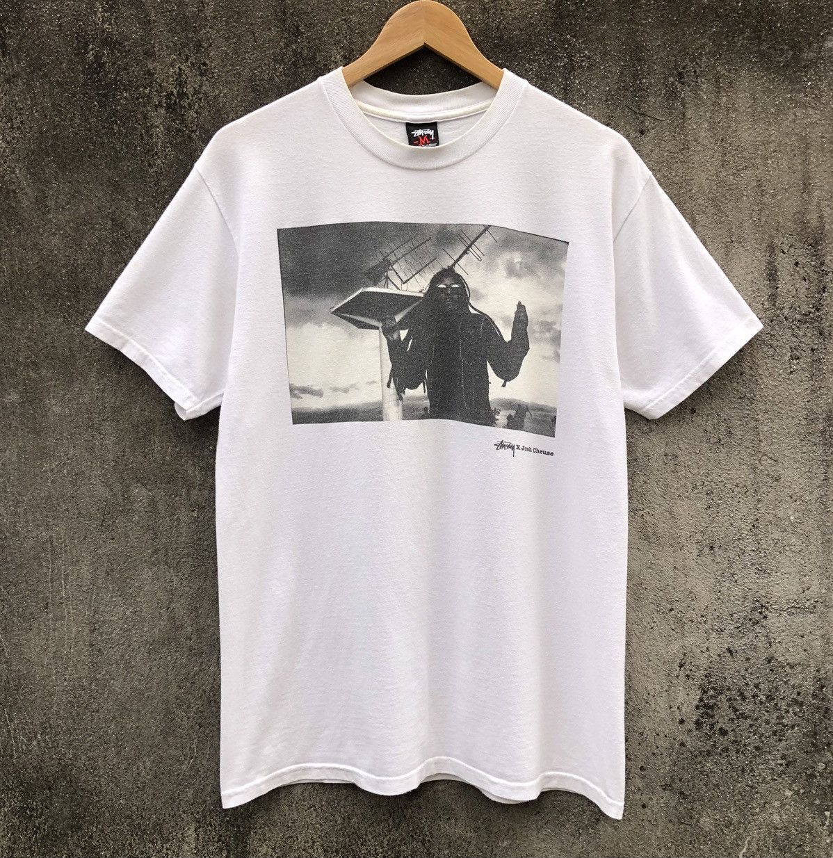 Stussy Vintage STUSSY x Josh Cheuse Photo White T-Shirt Size US M / EU 48-50 / 2 - 2 Thumbnail