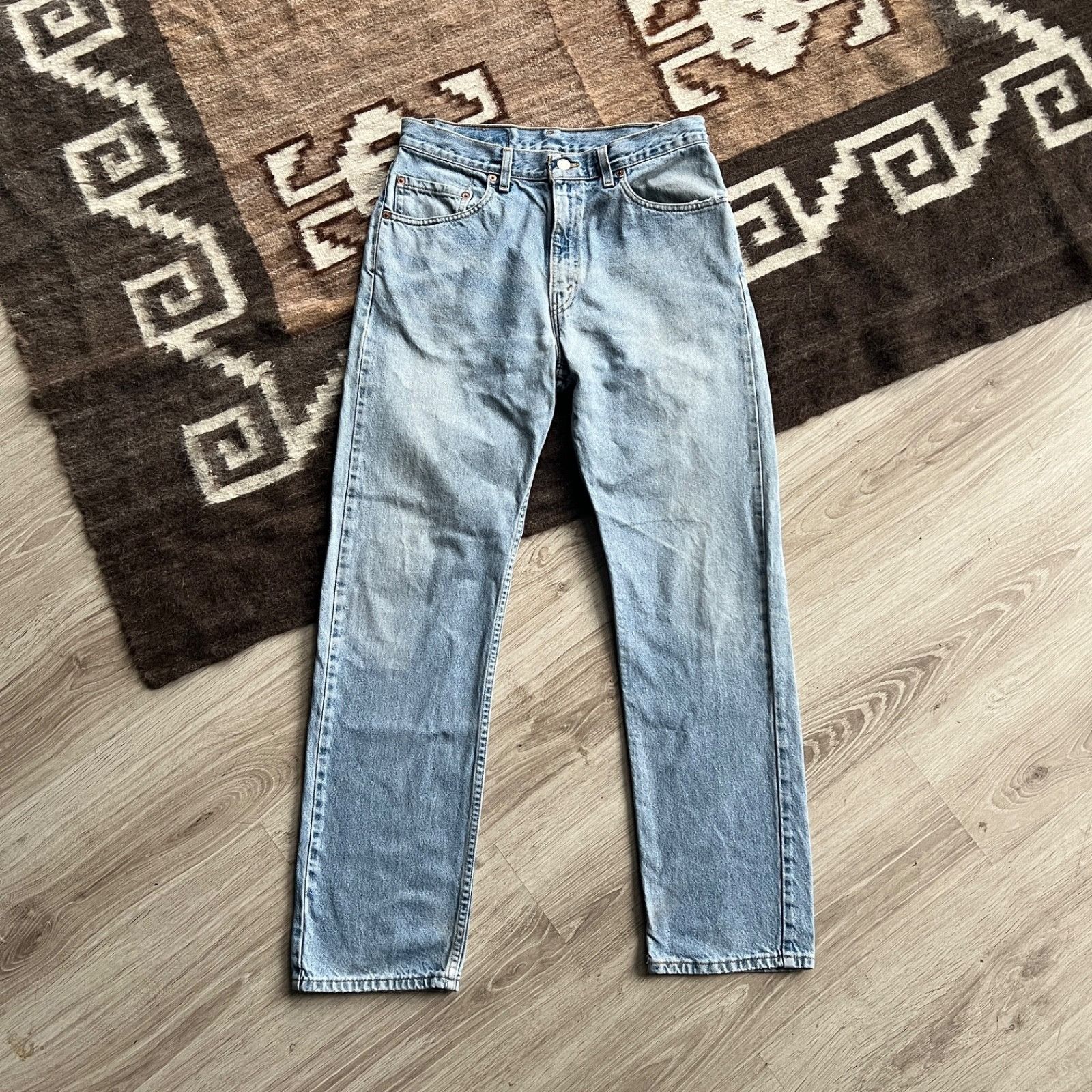 Levi’s 505 Vintage Regular Fit Light Wash Jeans 9619AC