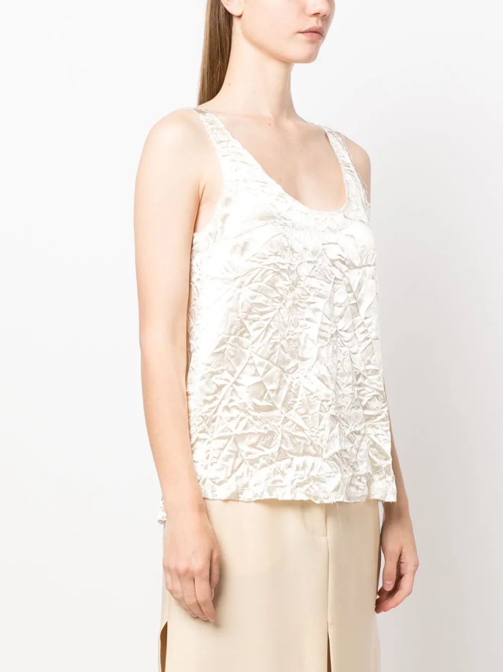 Lanvin o1y0326 Blouse in Cream Size S / US 4 / IT 40 - 3 Thumbnail