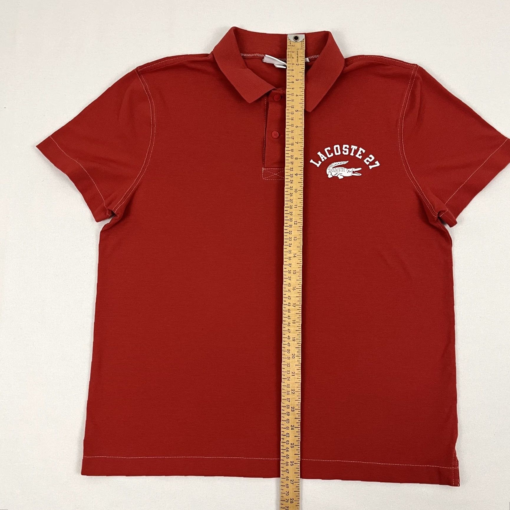 Lacoste Lacoste Polo Shirt Mens Size M Red 27 Logo Cotton Preppy Tennis Active Polo Shirt Mens Regular Size M Red Lacoste Logo Sports Classic Shirt Size US M / EU 48-50 / 2 - 4 Thumbnail