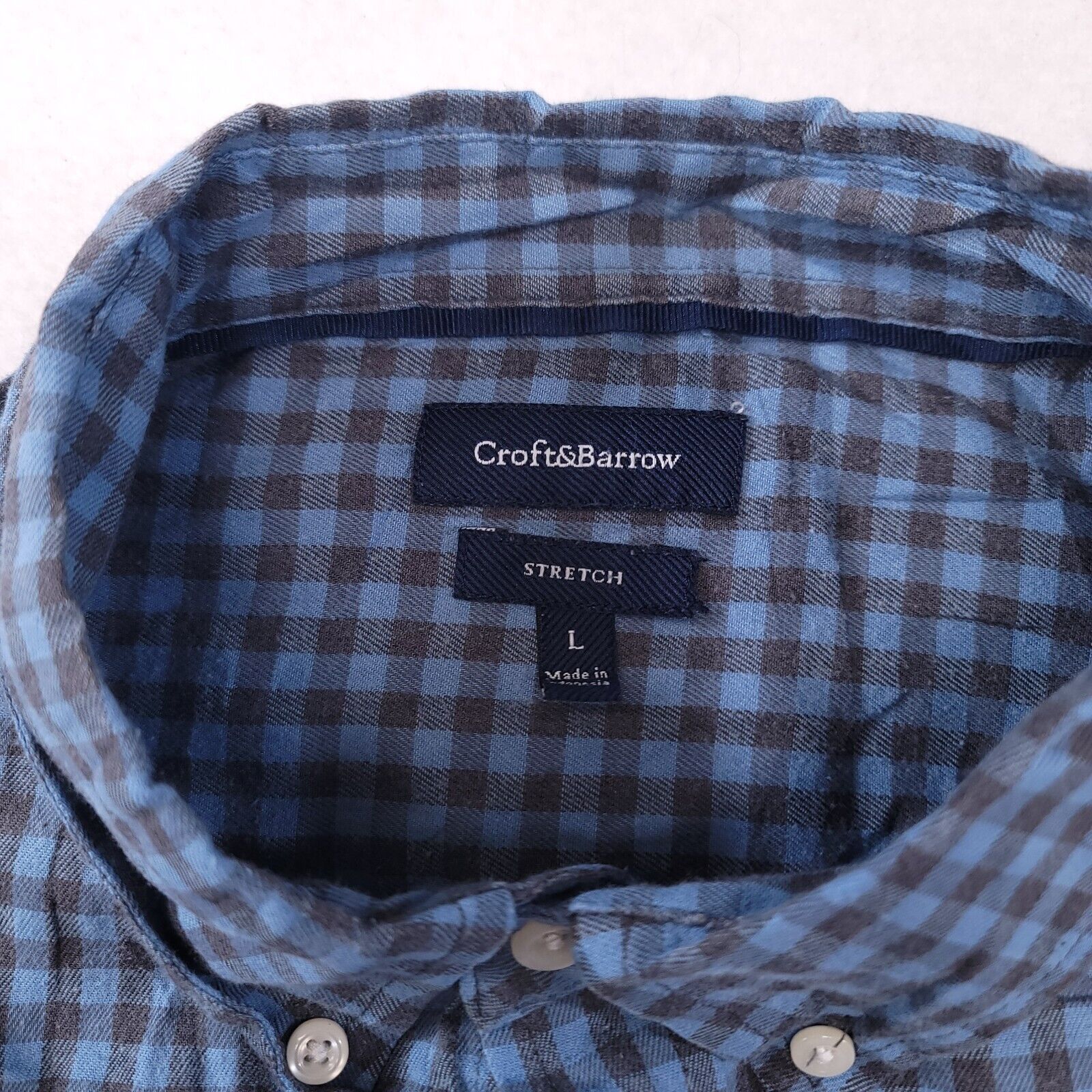 Croft & Barrow Croft & Barrow Tartan Flannel Shirt Mens Size Large L Blue Size US L / EU 52-54 / 3 - 3 Thumbnail