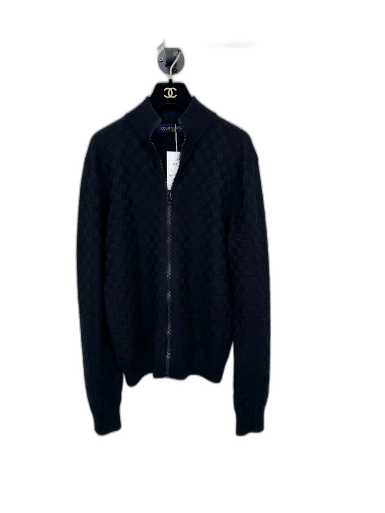 Louis Vuitton Louis Vuitton Knitted Jacket in Dark Color Size XS / US 0-2 / IT 36-38 - 1 Thumbnail