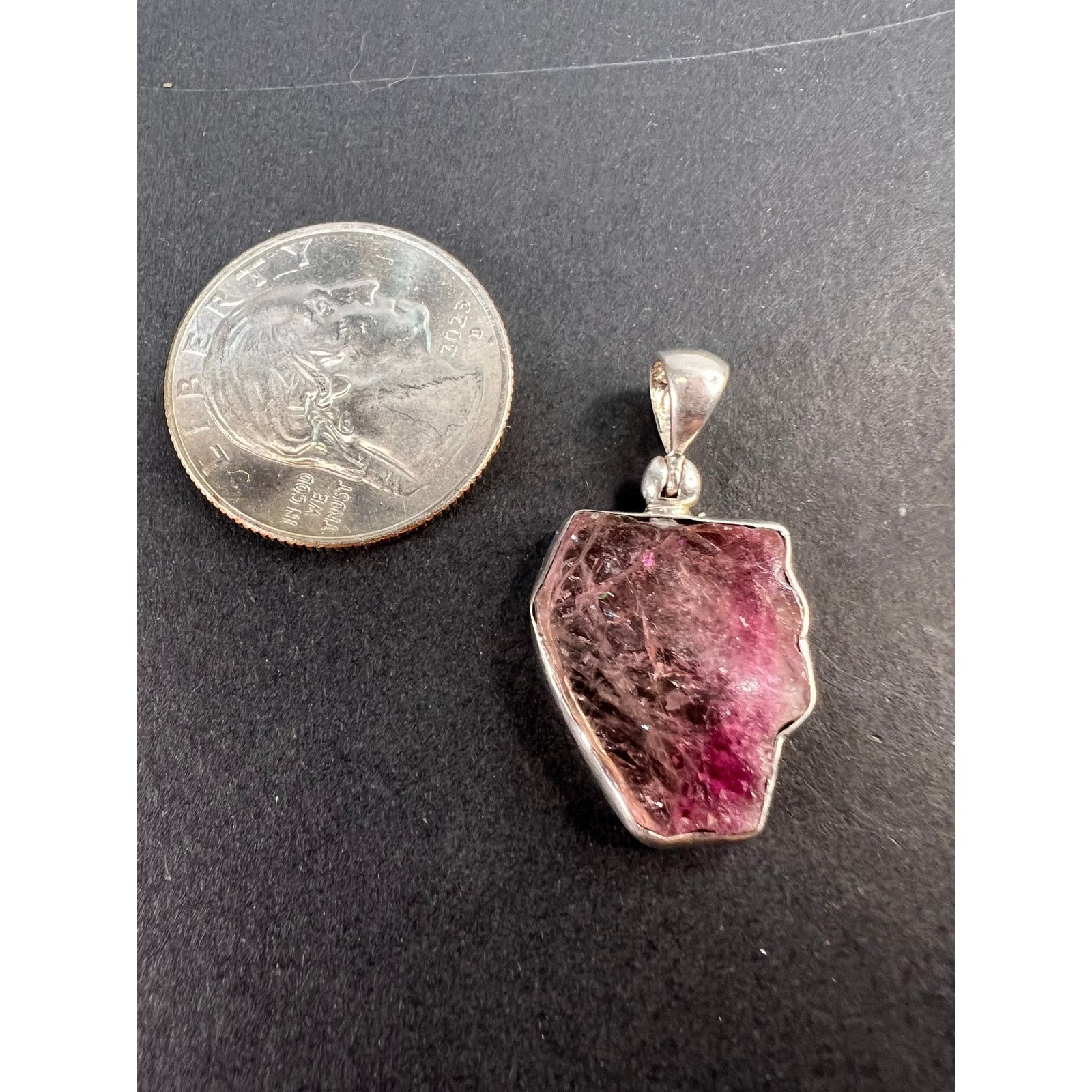 Other NEW Pink bi color tourmaline 925 pendant 2.79 grams Size ONE SIZE - 2 Thumbnail