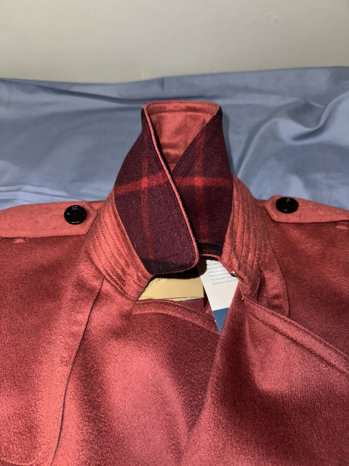 Burberry Women Burberry Belted Dusty Peony Rose Cashmere Size US4 Size S / US 4 / IT 40 - 2 Thumbnail