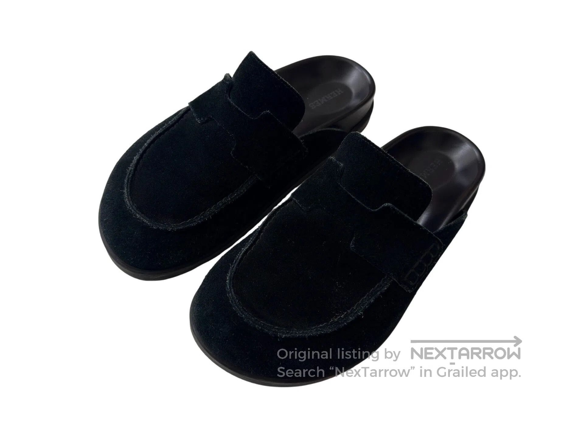 Hermes Hermes Black Birkenstock Slippers. Size US 5.5 / IT 35.5 - 1 Thumbnail