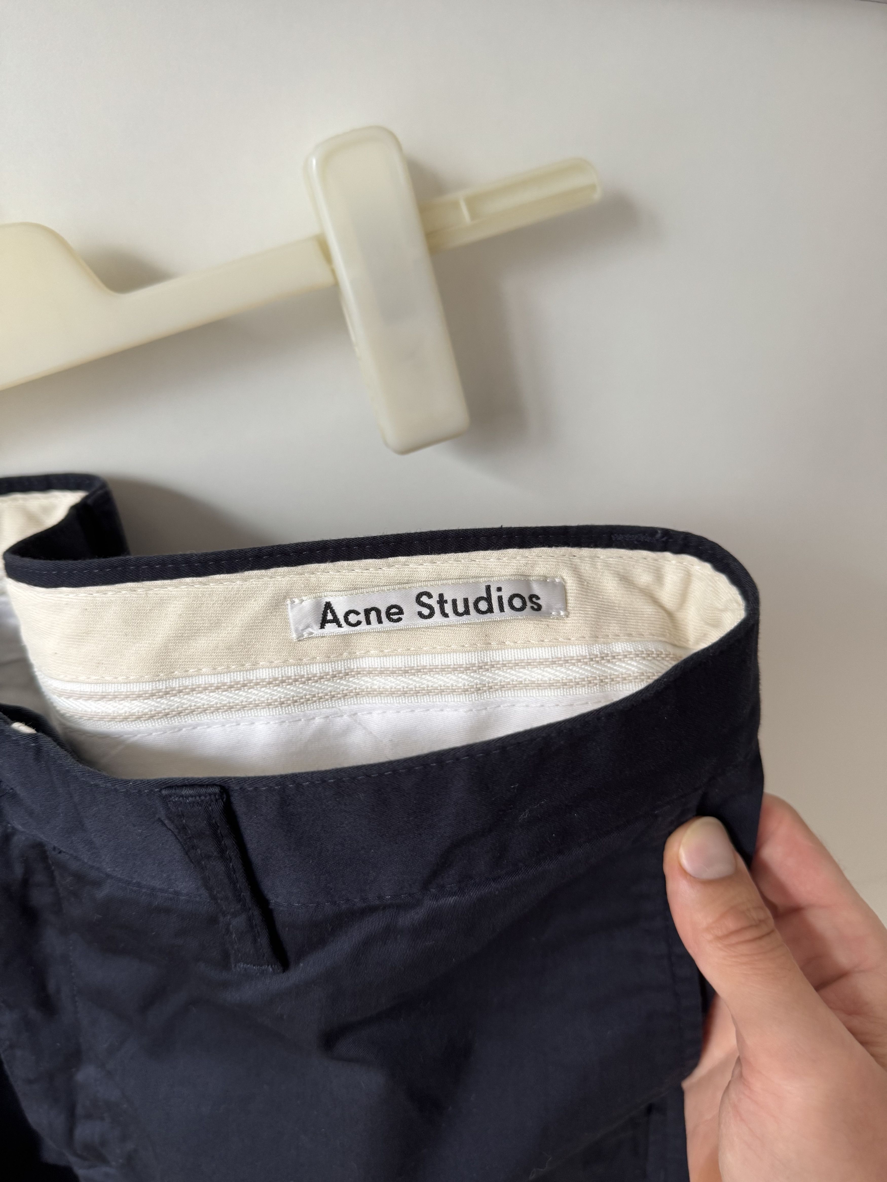 Acne Studios [48] Seymour Satin Shorts in Navy (SS15) Size US 30 / EU 46 - 4 Thumbnail