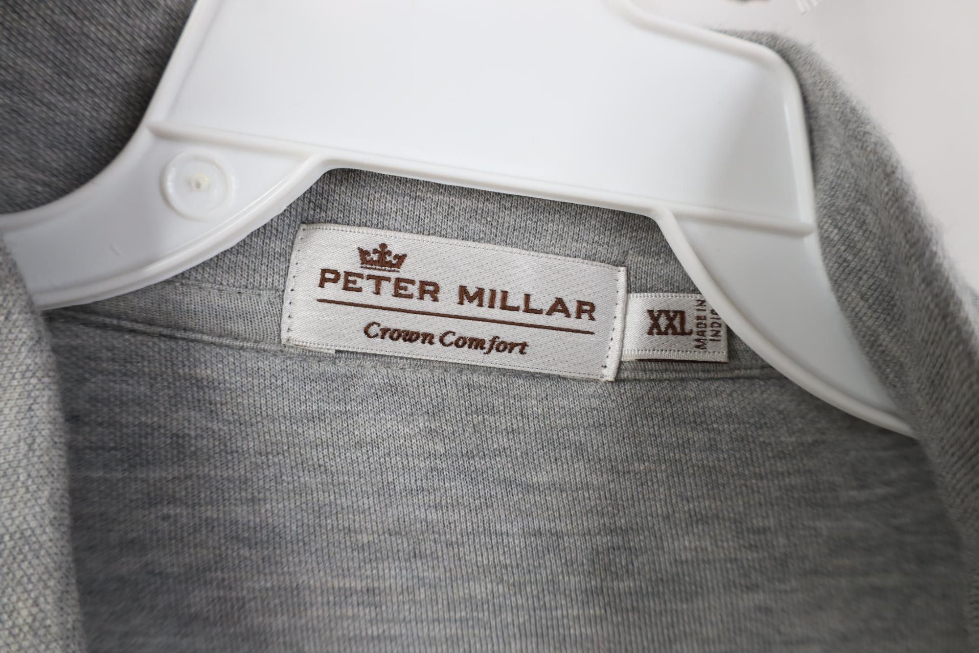 Peter Millar Peter Millar Crown Comfort 1/4 Zip Pullover Sweater Gray Size US XXL / EU 58 / 5 - 7 Thumbnail