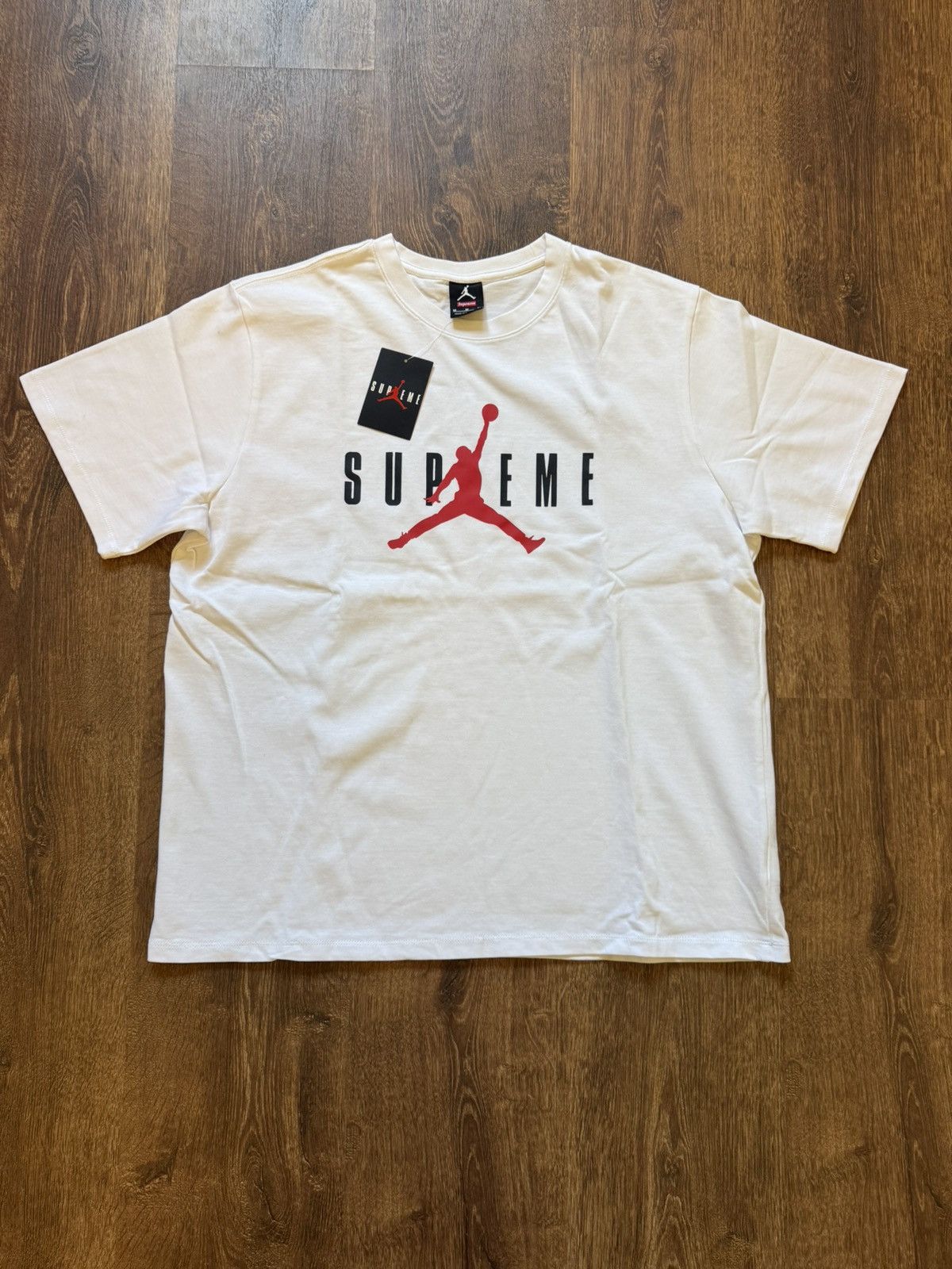 Supreme Jordan Tシャツ US Lサイズ Supreme×NIKE 15AW「Jordan Tee」ジョーダンTシャツ 799701-100