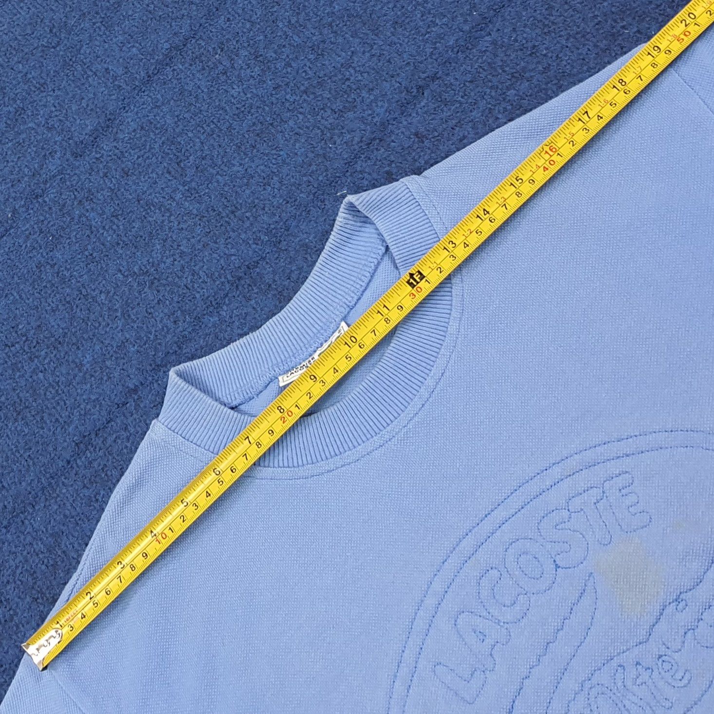 Lacoste Vintage Chemise Lacoste Big Logo Embossed Sweatshirt C306N6 Size US S / EU 44-46 / 1 - 9 Thumbnail