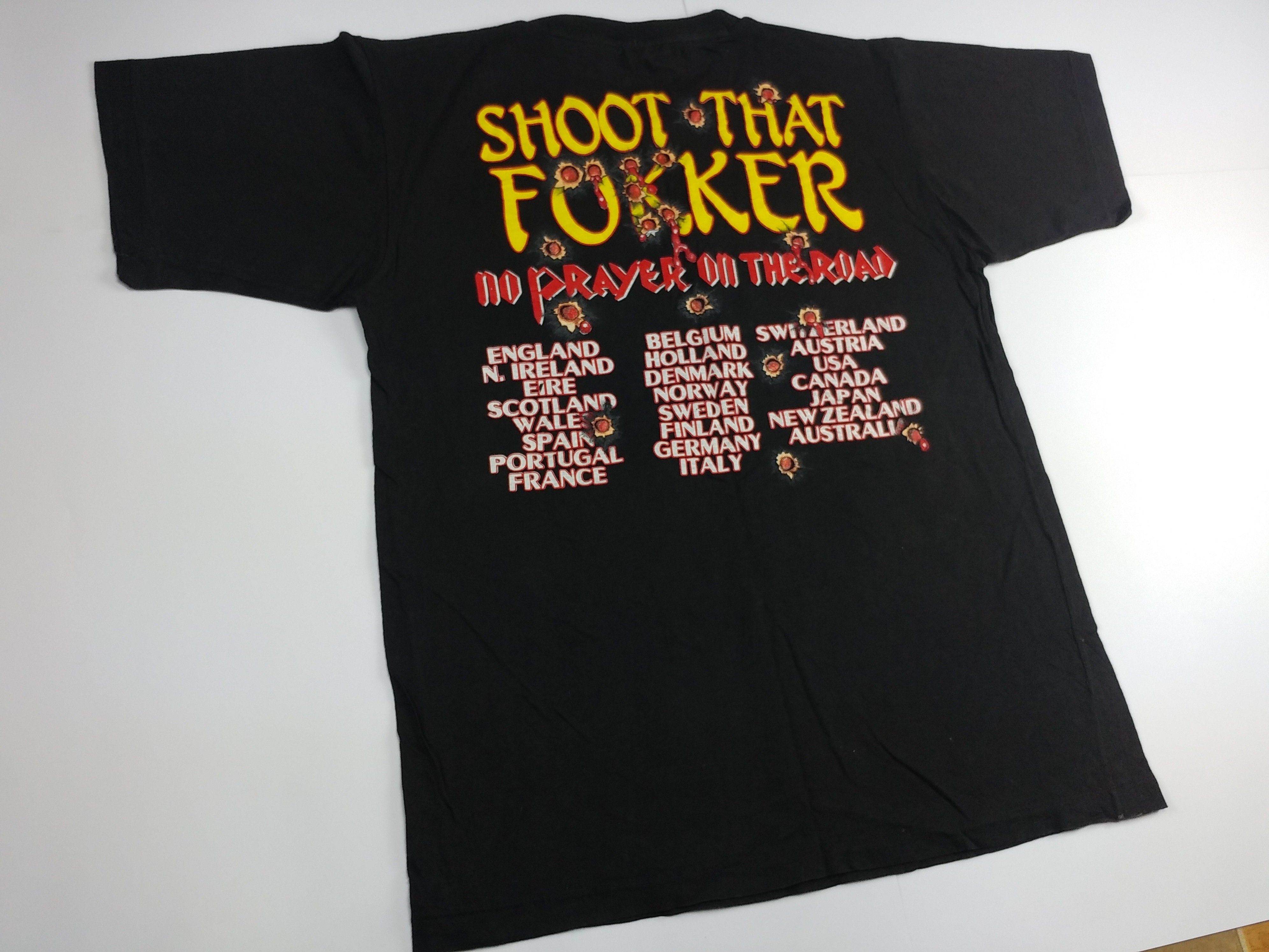 Vintage Vintage Iron Maiden T-Shirt 1990 No Prayer On The Road L Size US L / EU 52-54 / 3 - 14 Thumbnail