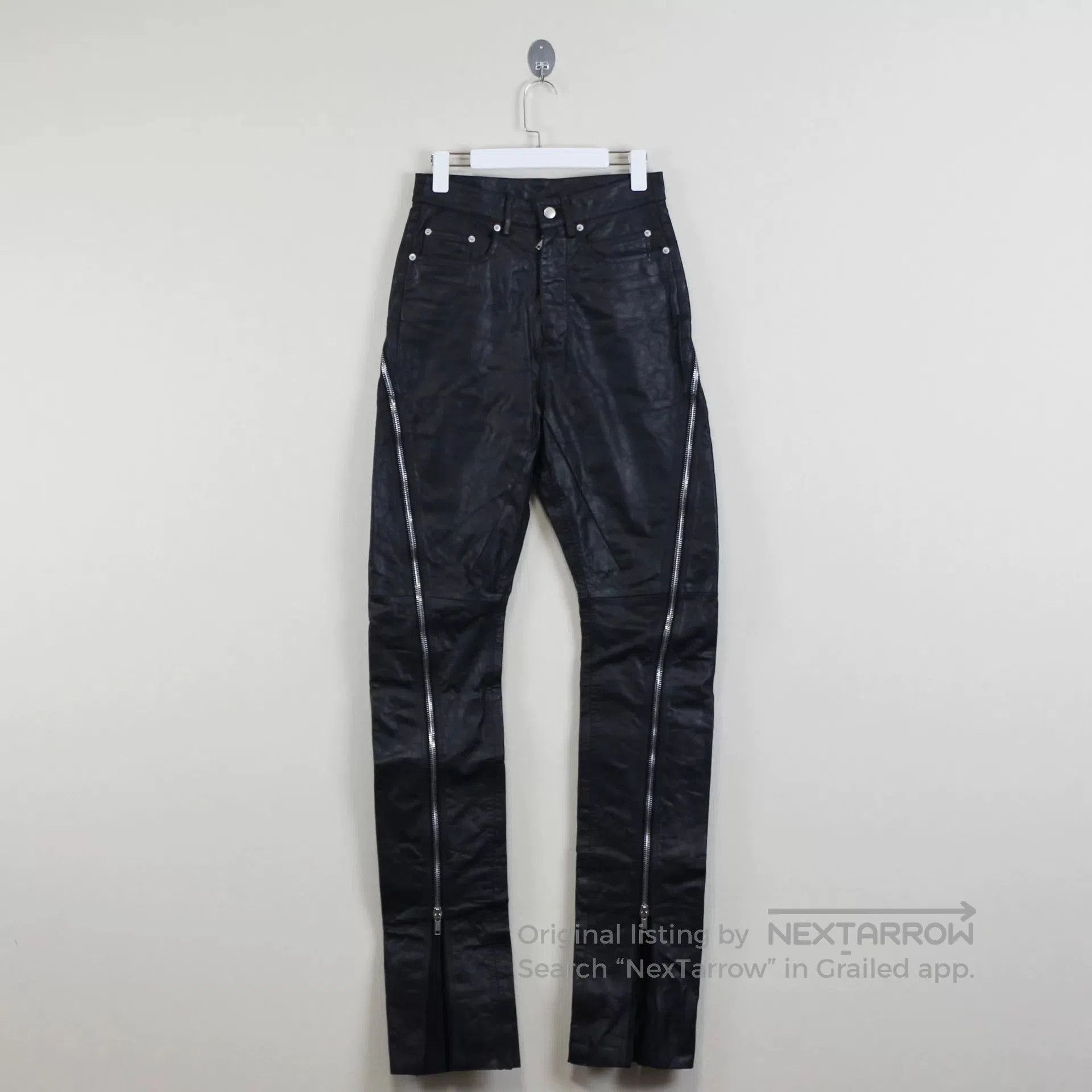 rick owens black banana long pants.