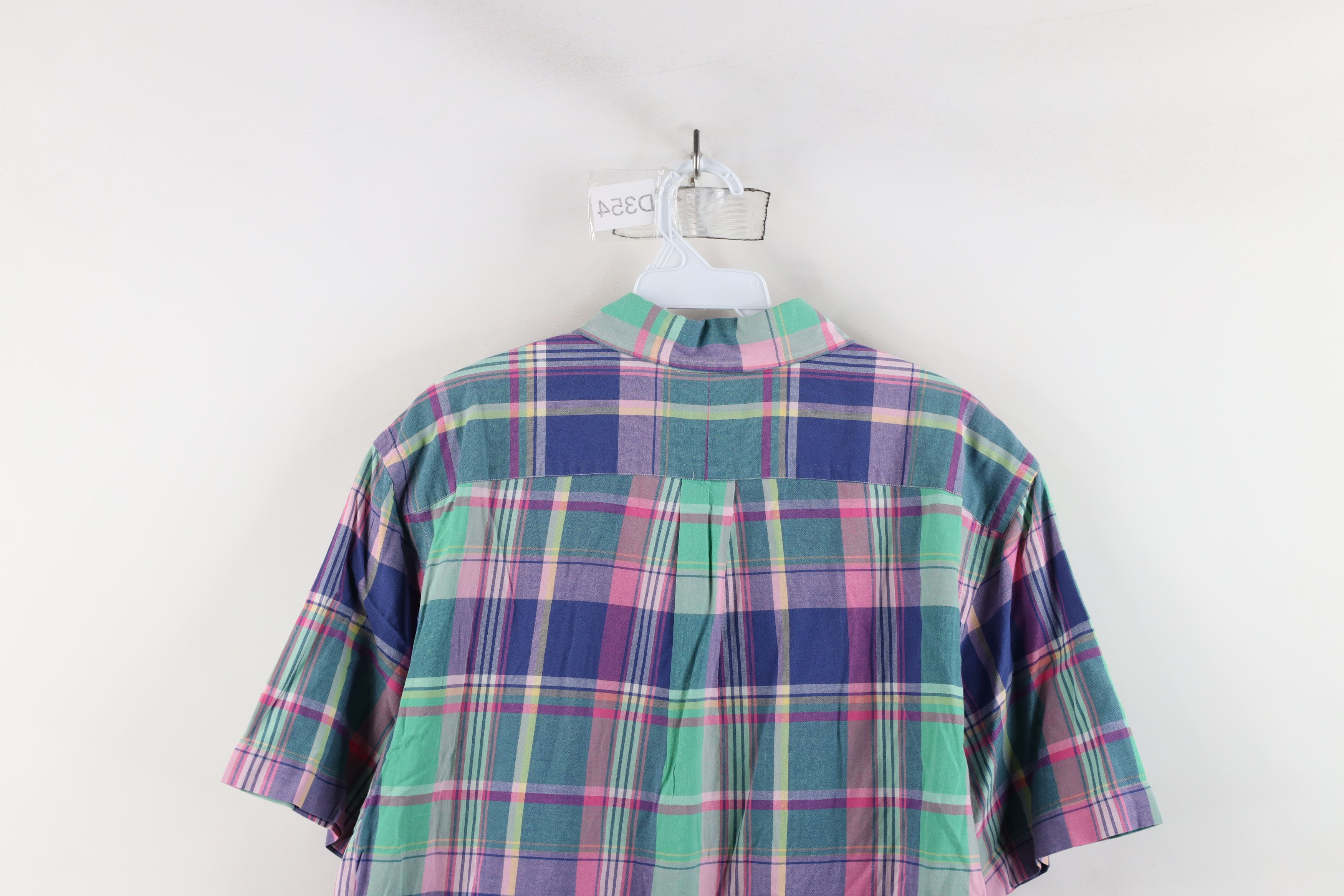 Ralph Lauren × Vintage Vintage 90s Ralph Lauren Madras Plaid Button Down Shirt Size US M / EU 48-50 / 2 - 11 Thumbnail