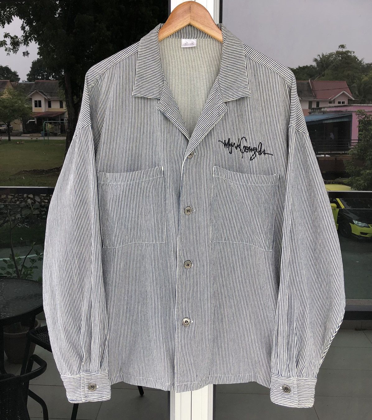 Japanese Brand Mark Gonzales Button Up Hickory Stripe Jacket Size US L / EU 52-54 / 3 - 2 Thumbnail
