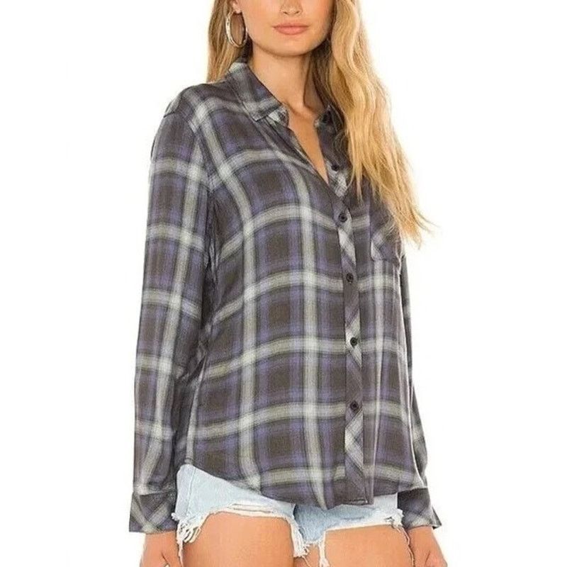 Rails Rails Hunter Blue Mint Ash Plaid Coastal Western Button Down Size M / US 6-8 / IT 42-44 - 1 Thumbnail