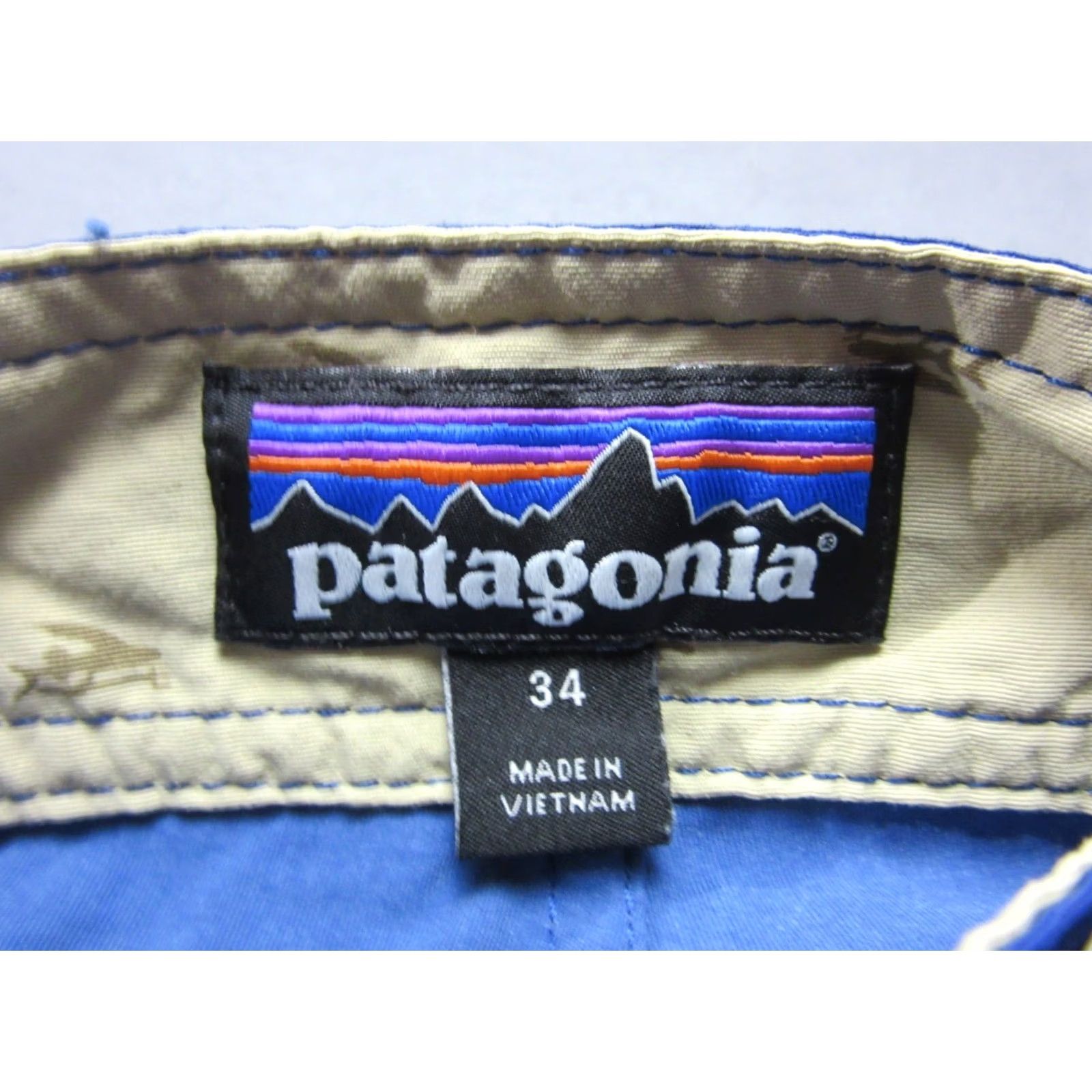 Patagonia Patagonia Board Shorts Mens 34 Blue Wavefarer Swim Surf Drawstring Worn Wear Size US 34 / EU 50 - 7 Thumbnail