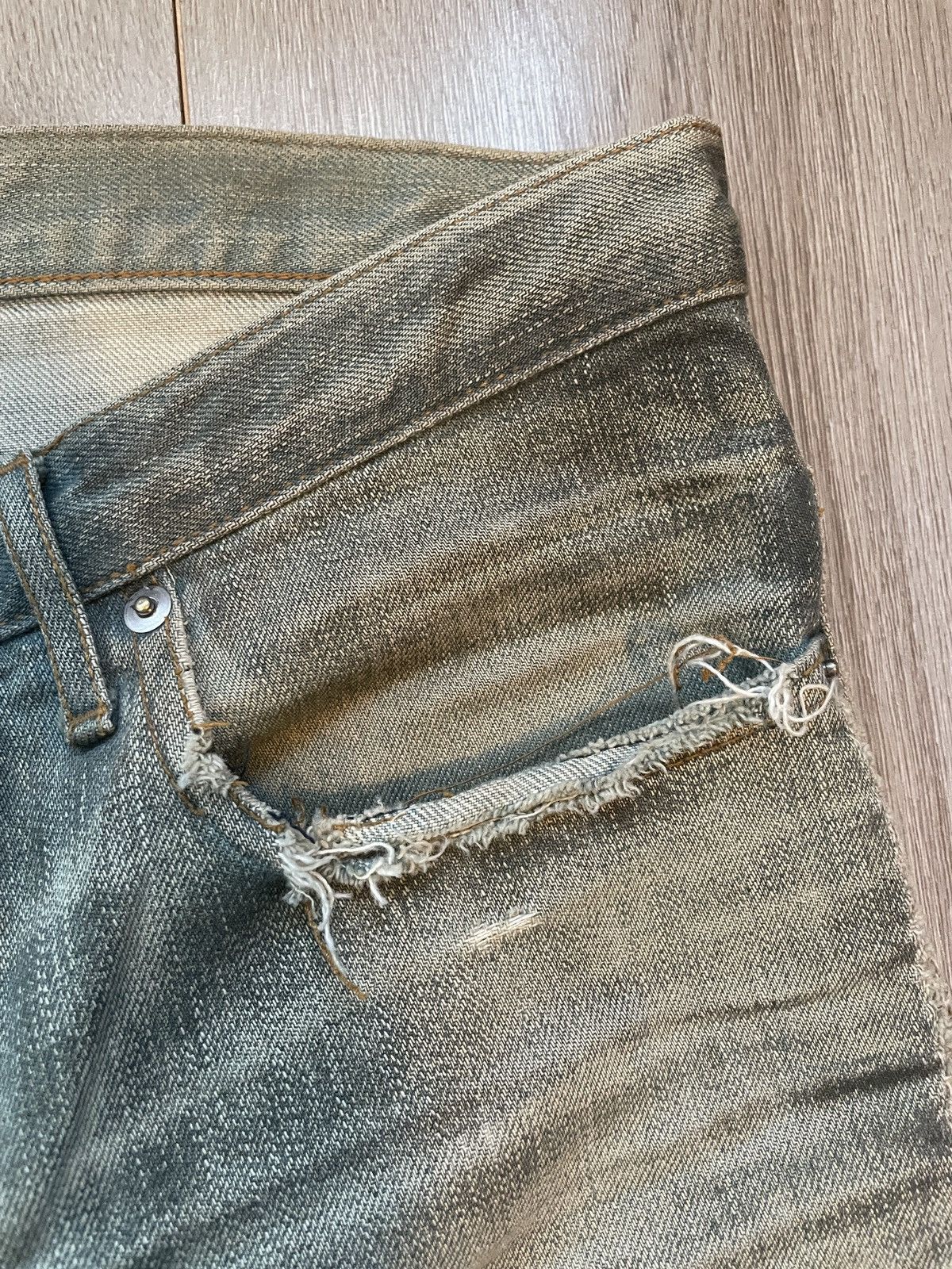 Dior × Hedi Slimane Dior Homme SS04 Dirty Bleu Claire Size US 30 / EU 46 - 5 Thumbnail