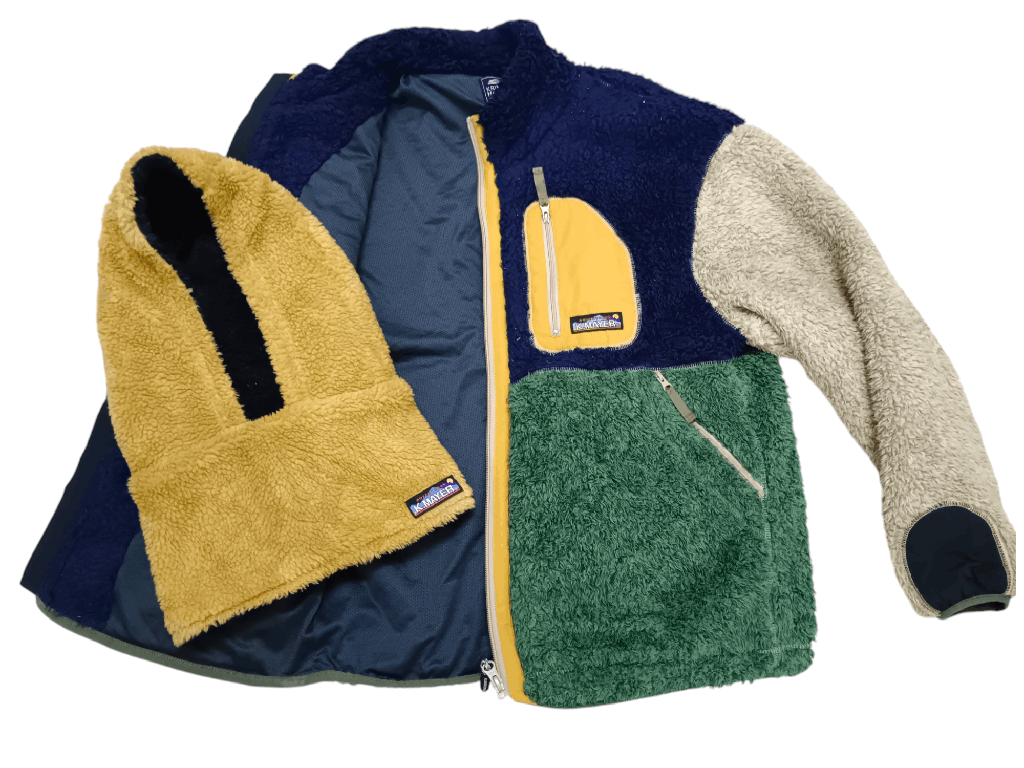 Japanese Brand Vintage Fleece Jacket Kriff Mayer Adventures Size US L / EU 52-54 / 3 - 3 Thumbnail