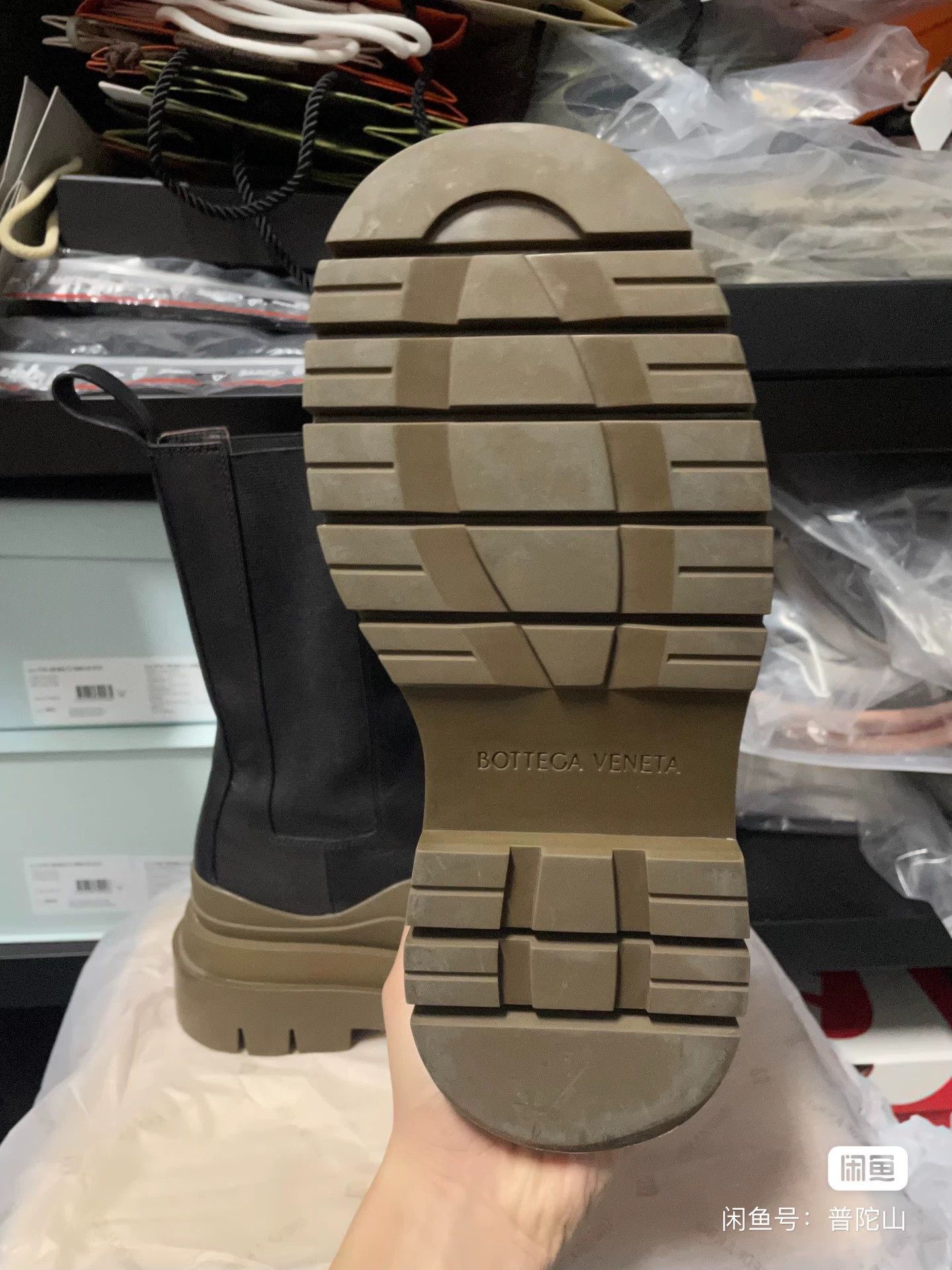 Bottega Veneta Bottega Veneta BV Tire Chocolate sole Chelsea boots 36 Size US 5.5 / IT 35.5 - 5 Thumbnail