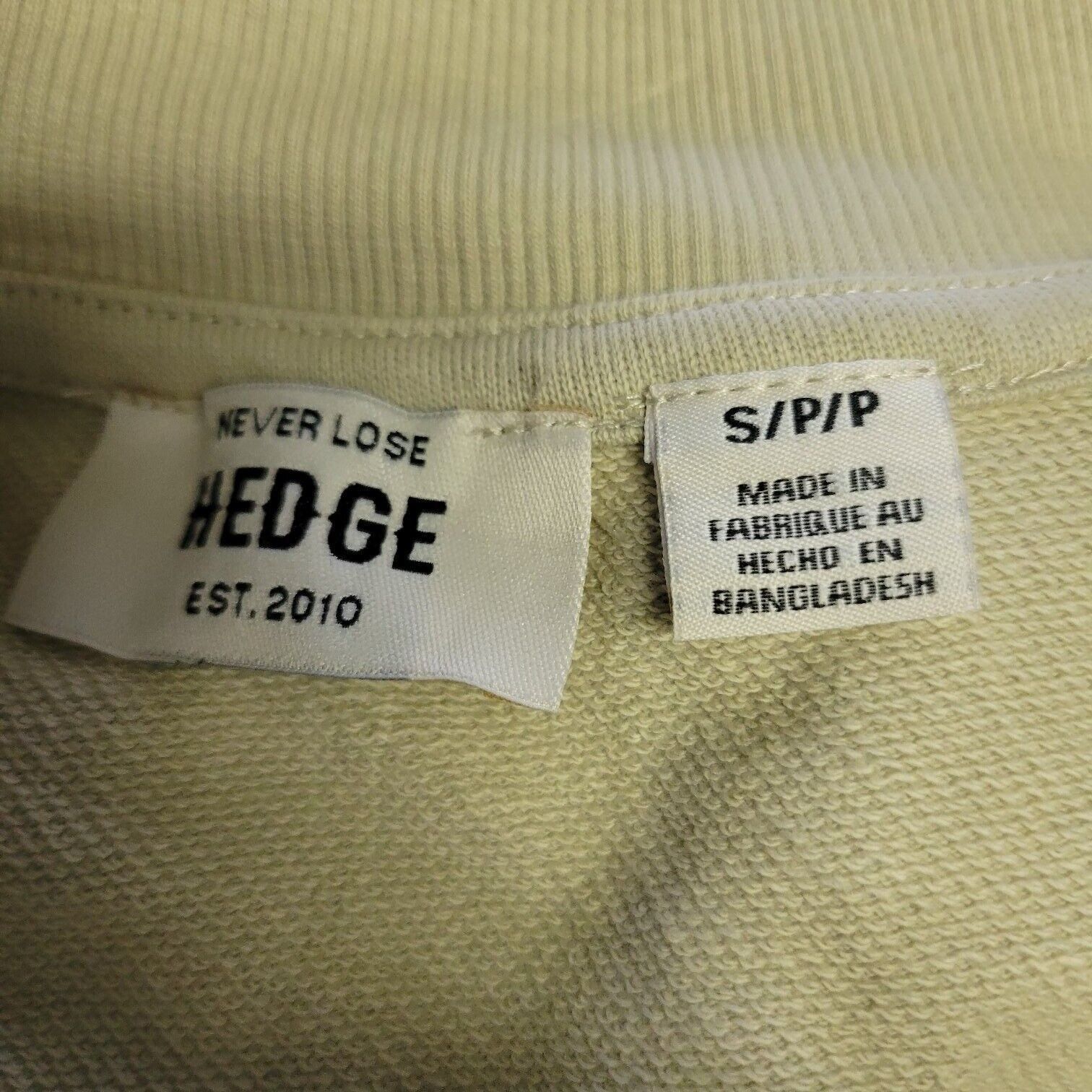 Other Hedge Conscious Cotton Henley Sweatshirt Men's. Size Small. Size US S / EU 44-46 / 1 - 9 Thumbnail