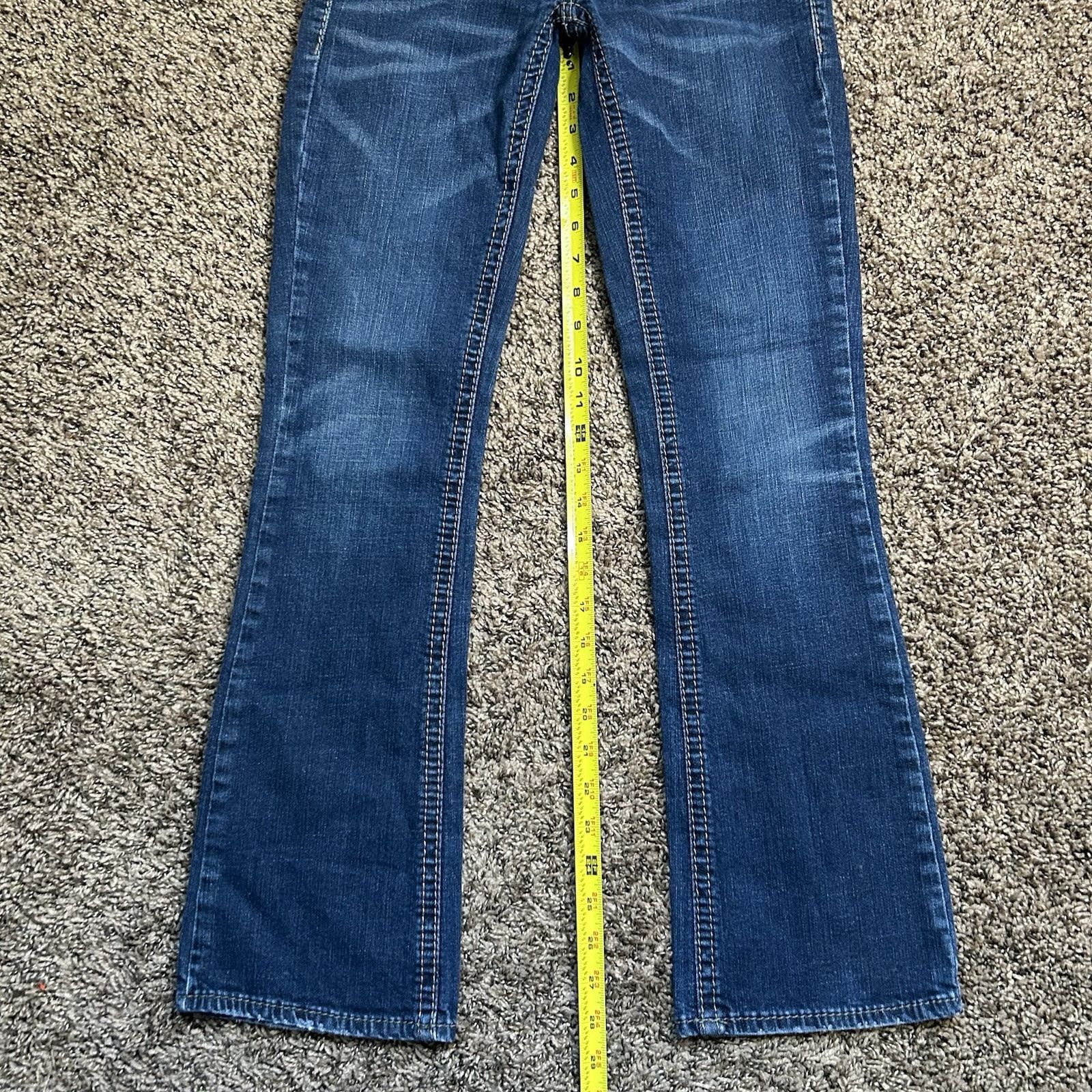 Silver Jeans Co. Silver Jeans Women W26xL33 AIKO Mid Boot Bootcut Stretch Fit Size 26" / US 2 / IT 38 - 14 Thumbnail