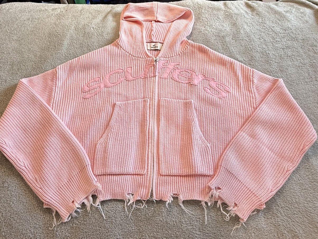 Other Scuffers Light Pink Knit Zipper Hoodie Size US S / EU 44-46 / 1 - 1 Thumbnail