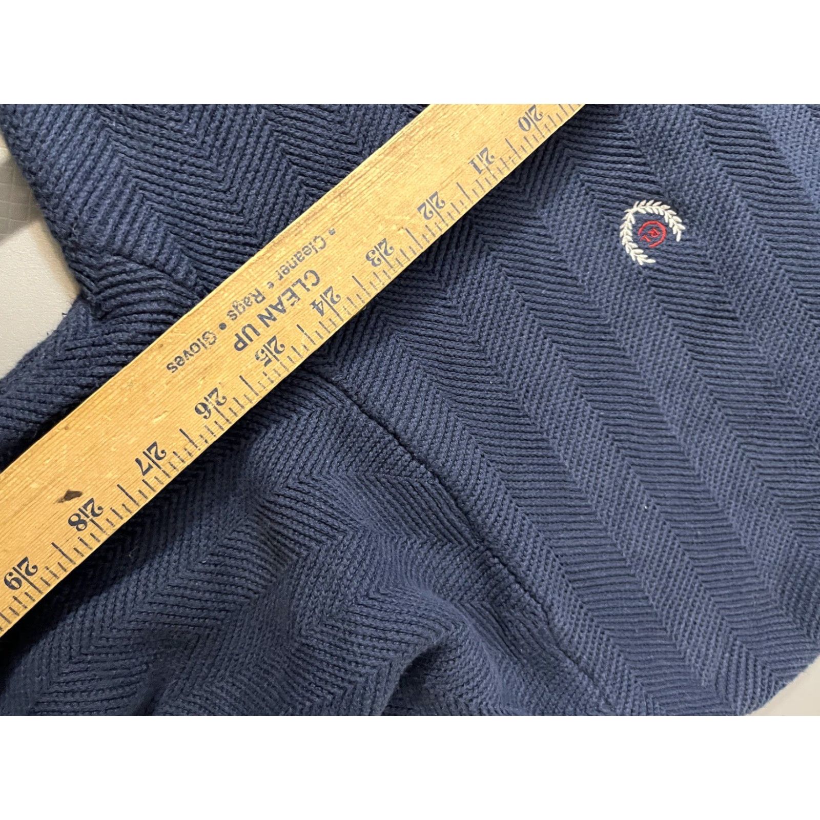 Chaps VINTAGE Chaps Ralph Lauren Heavy Cotton Knit Sweater Blue 2XL Crew Neck Pullover Knit 90s Mens Size US XXL / EU 58 / 5 - 6 Thumbnail