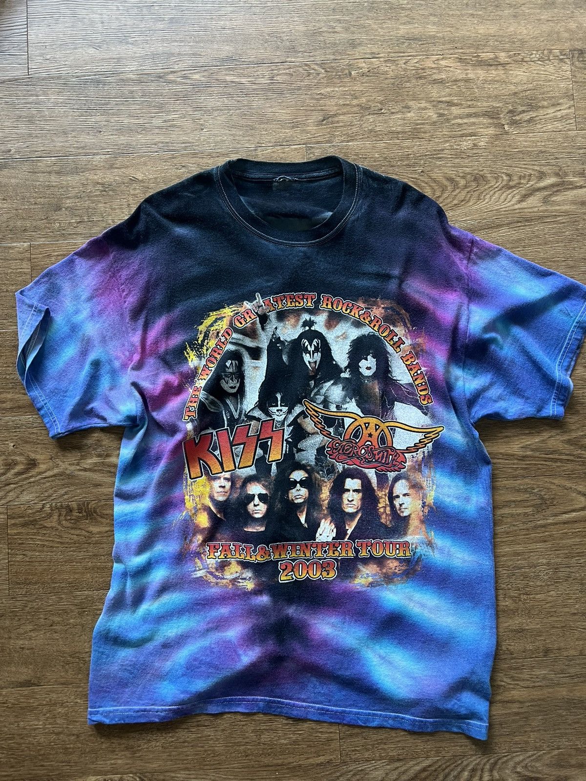 Kiss Aerosmith Tour2003-2004 Tシャツy2k