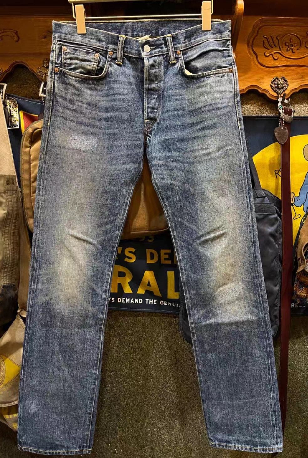 RRL Ralph Lauren RRL Ralph Lauren Rare and out of print old jeans with smil Size US 32 / EU 48 - 1 Thumbnail